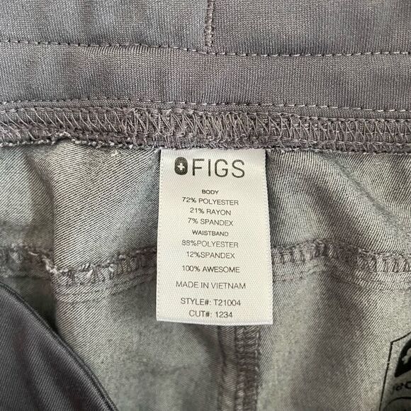 Figs Technical Collection Women's Gray Kade Cargo Scrub Pants - Size: Small - Picture 2 of 10